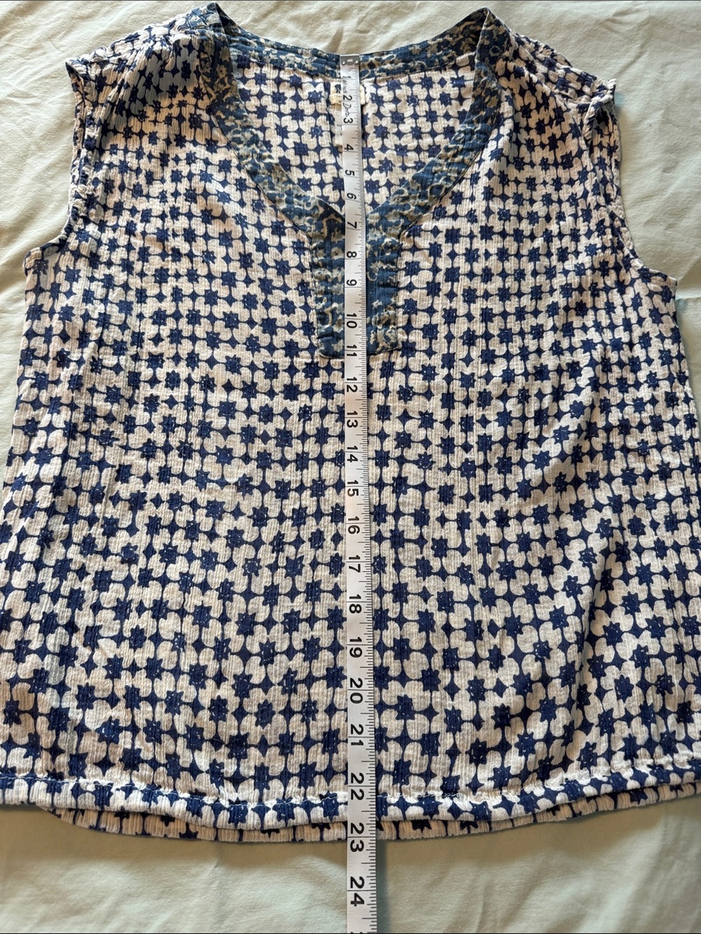 Lucky Brand John Robshaw cotton boho tank top. - Picture 8 of 9